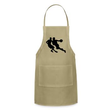 Basketball players in action - Adjustable Apron - khaki - Front