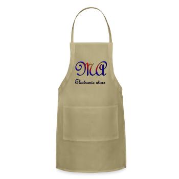 ma store design for logo - Adjustable Apron - khaki - Front