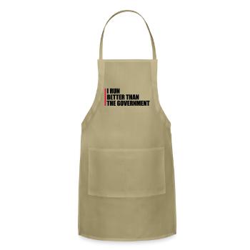 run better than government - Adjustable Apron - khaki - Front