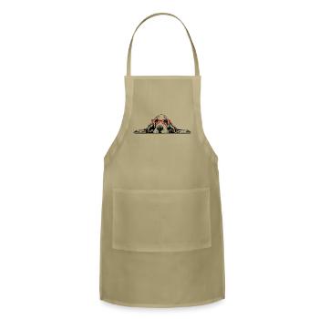 Basset Hound - Adjustable Apron - khaki - Front