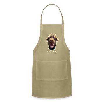 dog shocked pet - Adjustable Apron - khaki - Front