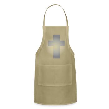 y2k Silver Cross - Adjustable Apron - khaki - Front