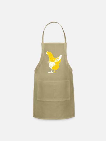 chicken - Adjustable Apron - khaki