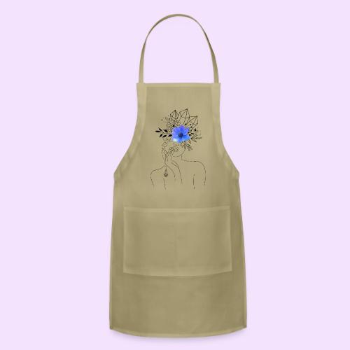 Third Eye Flower Goddess - Crystal Design - Adjustable Apron