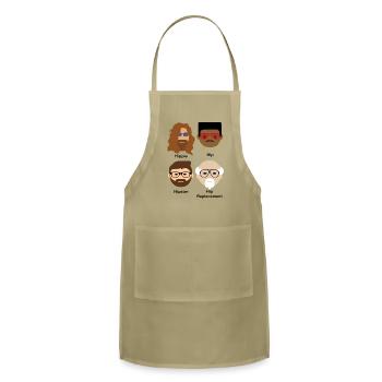 Evolution of hip; hip replacement; surgery; - Adjustable Apron - khaki - Front