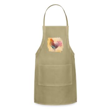 Vintage rooster - Adjustable Apron - khaki - Front
