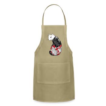 Cats Hidden Life - Adjustable Apron - khaki - Front