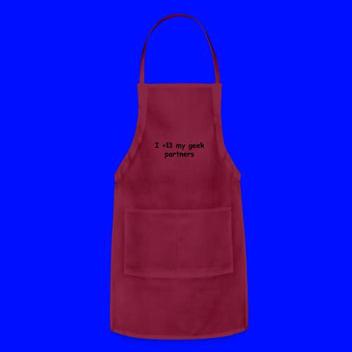 I <83 My Geek Partners (black) - Adjustable Apron