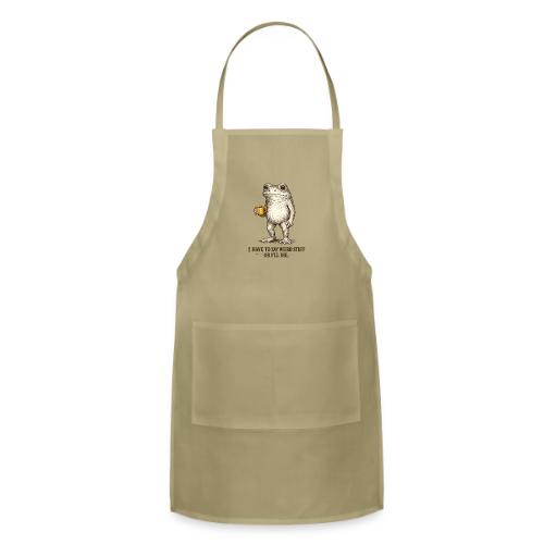 Weird Stuff Frog Coffee Humor - Adjustable Apron