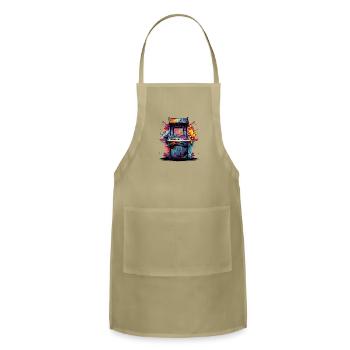 Retro arcade - Adjustable Apron - khaki - Front