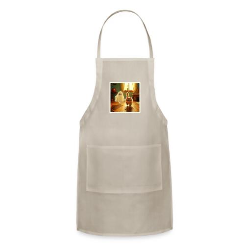 Funny Kitten Spooky Friend - Adjustable Apron