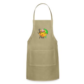 Sourpuss A Cute Girly But Sour Pussycat Gift For - Adjustable Apron - khaki - Front