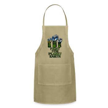 Fight For Planet Earth - Adjustable Apron - khaki - Front