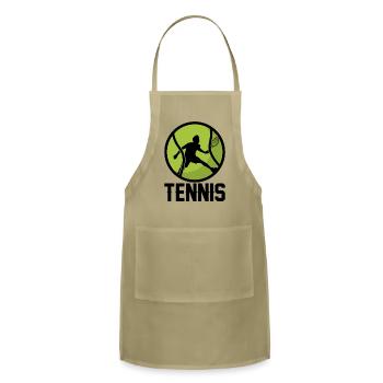 Tennis Illustration - Tablier réglable - kaki - Devant