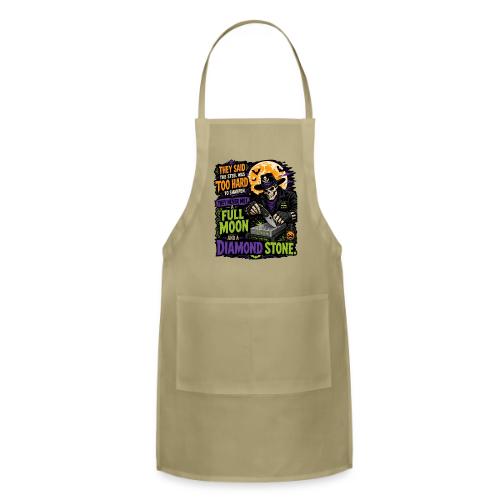 Too Hard To Sharpen Diamond Stone - Skeleton Knife - Adjustable Apron