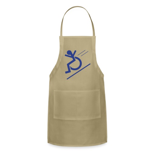 Free fall in wheelchair, wheelchair from a hill - Adjustable Apron