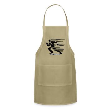Run Man Run - Adjustable Apron - khaki - Front