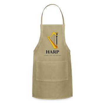 Harp: Echoes of the Heart - Adjustable Apron - khaki - Front