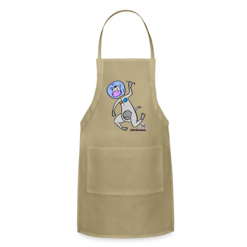 Astronaut Shakes the Cow - Adjustable Apron
