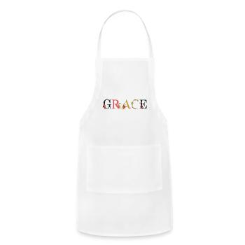 Grace - Adjustable Apron - white - Front - Julia (174cm)
