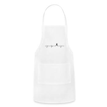 Heartbeat run - Adjustable Apron - white - Front - Julia (174cm)