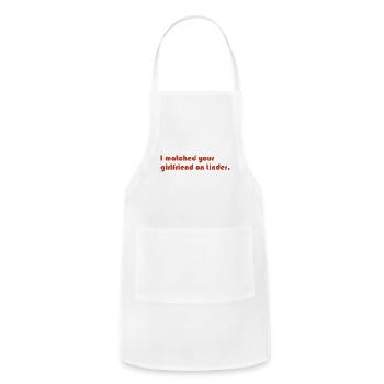Tinder Girlfriend - Adjustable Apron - white - Front - Julia (174cm)