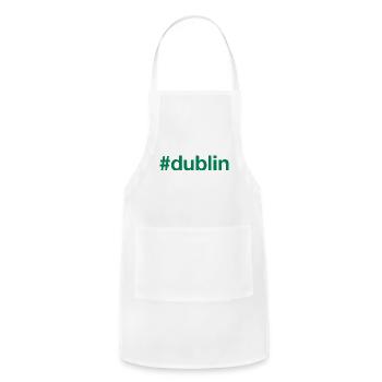 DUBLIN Irish flag - Adjustable Apron - white - Front - Julia (174cm)