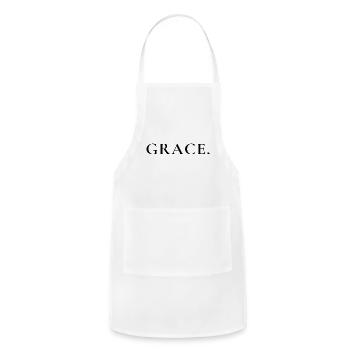Grace - Adjustable Apron - white - Front - Julia (174cm)