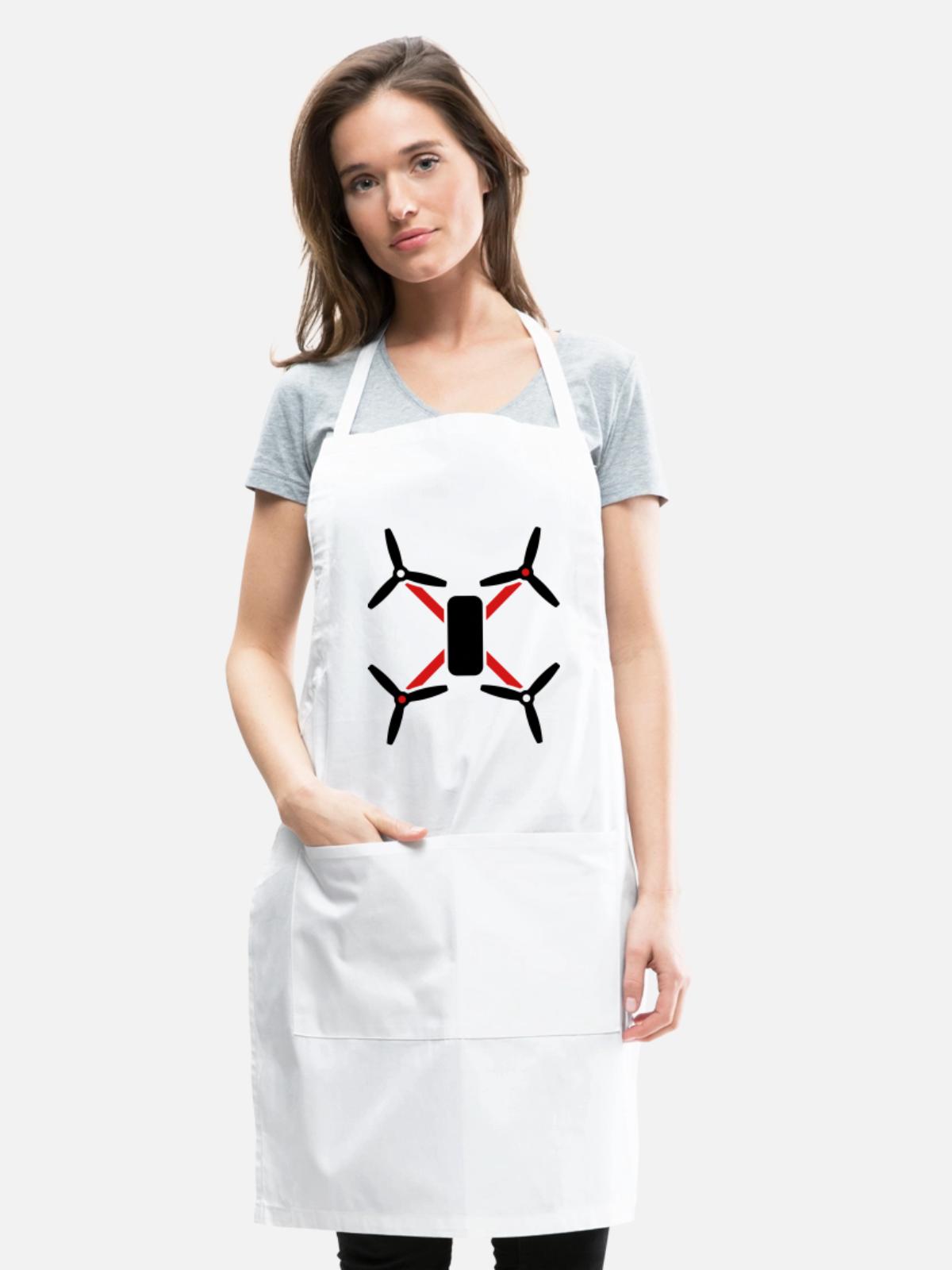 quad - Adjustable Apron - white - Front - Julia (174cm)
