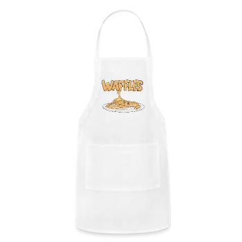 Waffles - Adjustable Apron - white - Front - Julia (174cm)