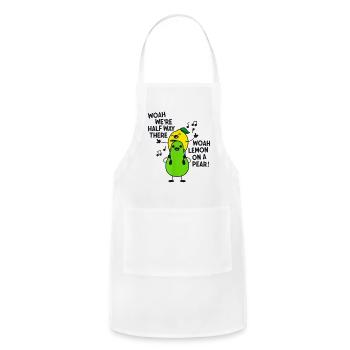 Lemon On A Pear Funny Foodie Lyric - Adjustable Apron - white - Front - Julia (174cm)