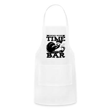 Kitesurfing Spend More Time At The Bar - Adjustable Apron - white - Front - Julia (174cm)