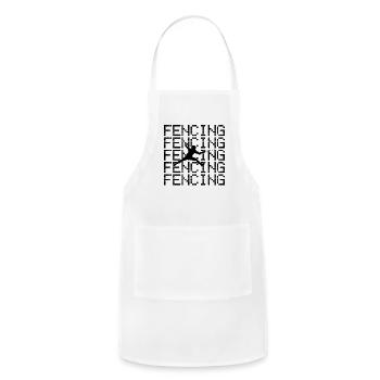 fencing - Adjustable Apron - white - Front - Julia (174cm)