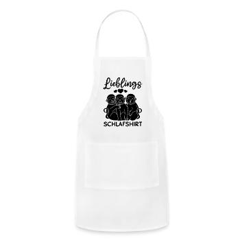 Lieblings Schlafshirt Affen - Süße Affen Orang-Uta - Adjustable Apron - white - Front - Julia (174cm)
