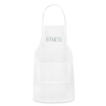 fitness lettering - Adjustable Apron - white - Front - Julia (174cm)