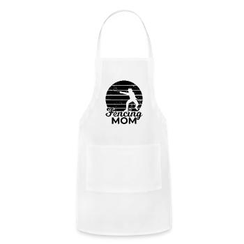 Fencing Mama - Adjustable Apron - white - Front - Julia (174cm)