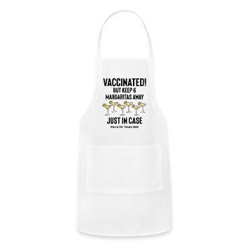 Cinco De Mayo Vaccinated - Adjustable Apron - white - Front - Julia (174cm)