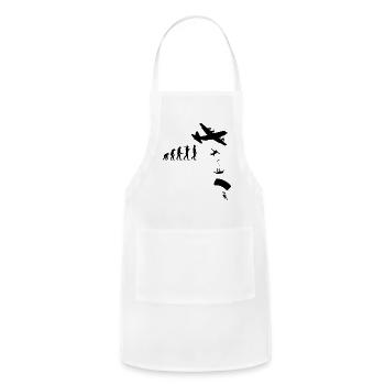 Parachute, Skydive, Freefly, Skydiving Head Down - Adjustable Apron - white - Front - Julia (174cm)