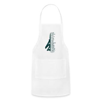 Phonetic Jet List Emblem - Adjustable Apron - white - Front - Julia (174cm)
