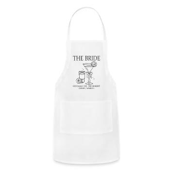 Bachelorette The Bride - Adjustable Apron - white - Front - Julia (174cm)