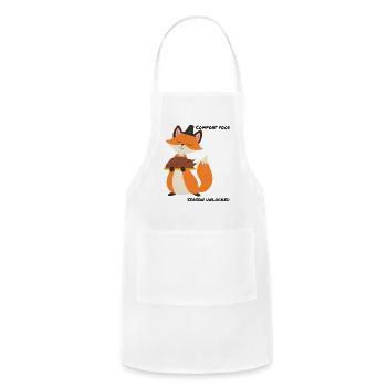  Fox with Roasted Turkey - Adjustable Apron - white - Front - Julia (174cm)