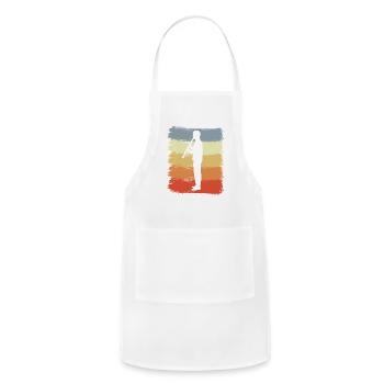 Vintage Clarinetist Sketch - Adjustable Apron - white - Front - Julia (174cm)