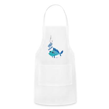 Free Piercing Probably Not A Good Idea Funny Humor - Adjustable Apron - white - Front - Julia (174cm)