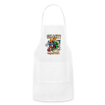 Velocity Rubik's Puzzle Splash - Adjustable Apron - white - Front - Julia (174cm)