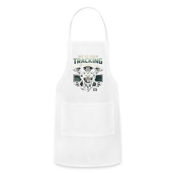 Tracking Your Scrolling Meme Design - Adjustable Apron - white - Front - Julia (174cm)