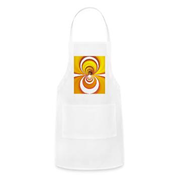 Sunburst Spiral Vortex - Adjustable Apron - white - Front - Julia (174cm)