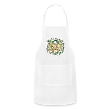 Money Magnet Gold Glitz - Adjustable Apron - white - Front - Julia (174cm)