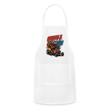 Gobble & Go Turbo Turkey - Adjustable Apron - white - Front - Julia (174cm)