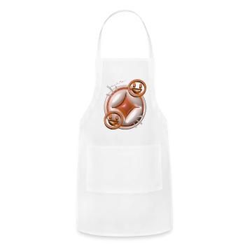 ​Sparkle & Smile Happy Vibrant Design - Tablier réglable - blanc - Devant - Julia (174cm)