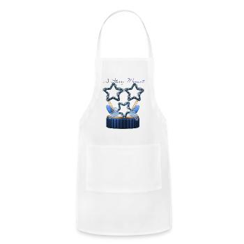 A Starry Moment: Lighted Star Stage - Adjustable Apron - white - Front - Julia (174cm)
